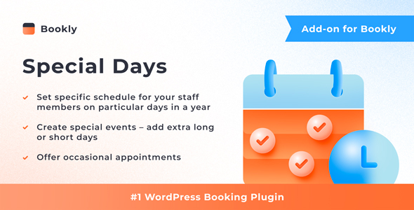 Bookly Special Days (Add-on) v5.3 Bookly Special Days (Add-on) v5.3