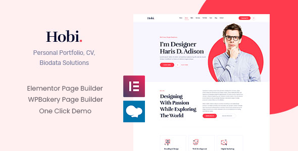Hobi v2.0.2 - Personal Portfolio WordPress Theme Hobi v2.0.2 - Personal Portfolio WordPress Theme