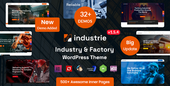 Industrie v1.5.4 - Factory & Industry WordPress Theme Industrie v1.5.4 - Factory & Industry WordPress Theme