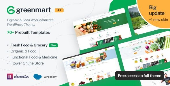 GreenMart v4.2.12 - Organic & Food WooCommerce WordPress Theme GreenMart v4.2.12 - Organic & Food WooCommerce WordPress Theme