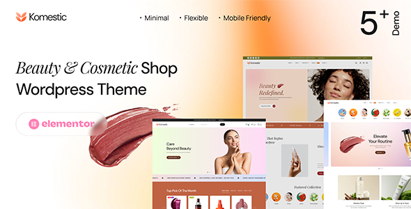 Komestic v1.0 - Beauty & Cosmetics Shop WordPress Theme 
