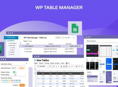 WP Table Manager