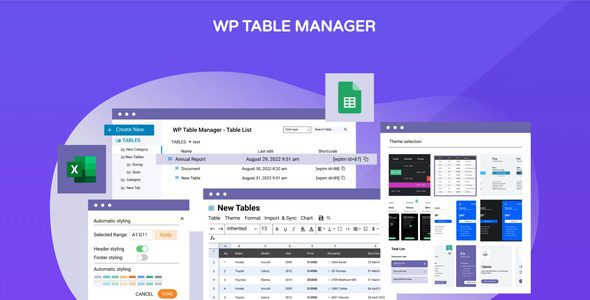 WP Table Manager