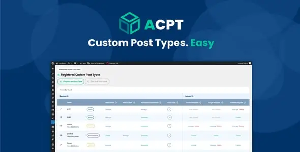 Advanced Custom Post Types (ACPT)