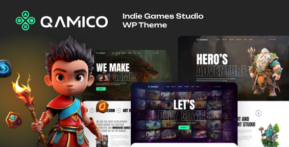 Qamico v1.1.8 - Indie Games Studio WordPress Theme 