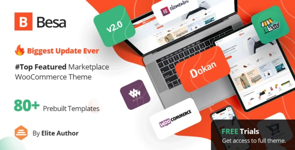Besa v2.3.16 - Elementor Marketplace WooCommerce Theme 