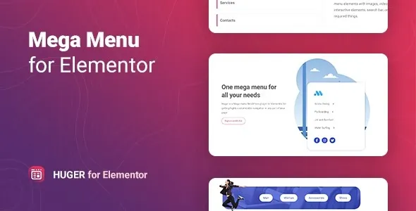 Huger v1.1.5 - Mega Menu for Elementor 