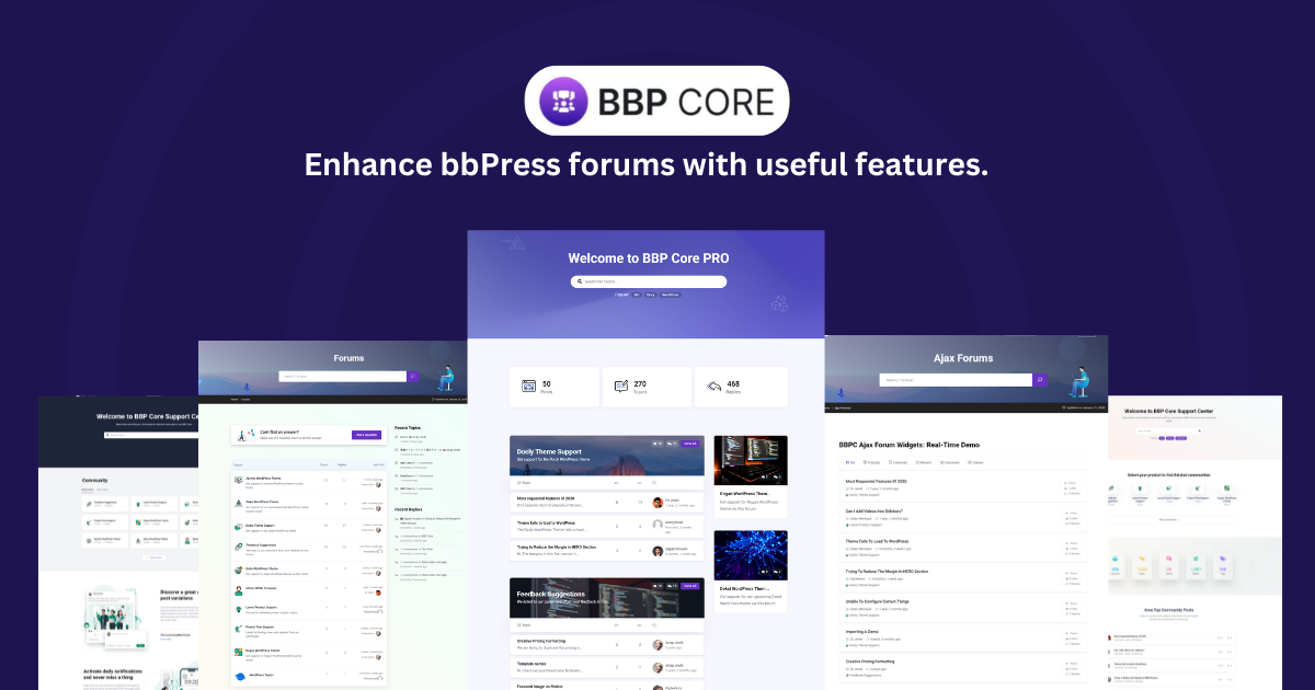 BBP Core Pro v1.2.0 - Expand bbPress Powered Forums With Useful Features 