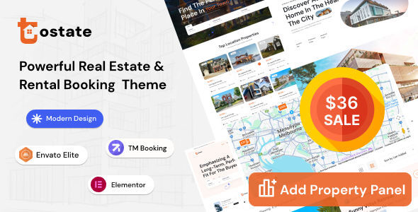 Tostate v1.0.1 - Property Listing & Real Estate Ads WordPress Theme 